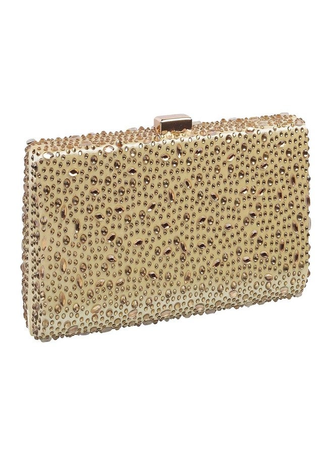 Metro Womens Synthetic Gold Clutch (One Size) - Image 5